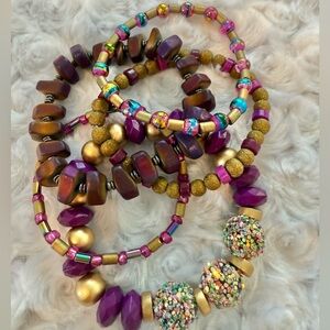Colorful Beaded Bracelet Set